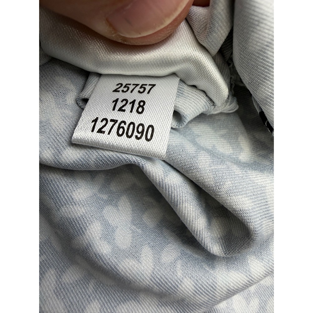 Footjoy Mens Golf Polo Shirt XL Black White Floral Print Stoney Creek Golf Club - Picture 7 of 9